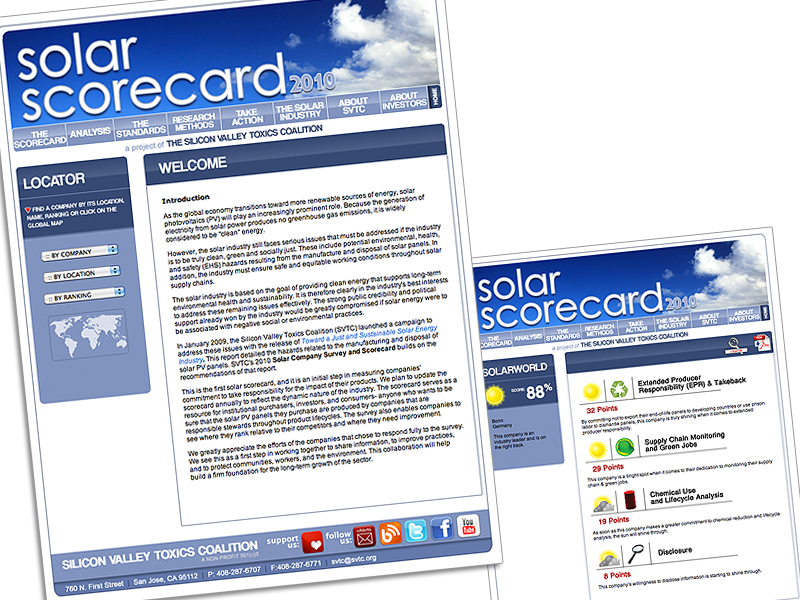 SVTC’s Solar Scorecard: 2010